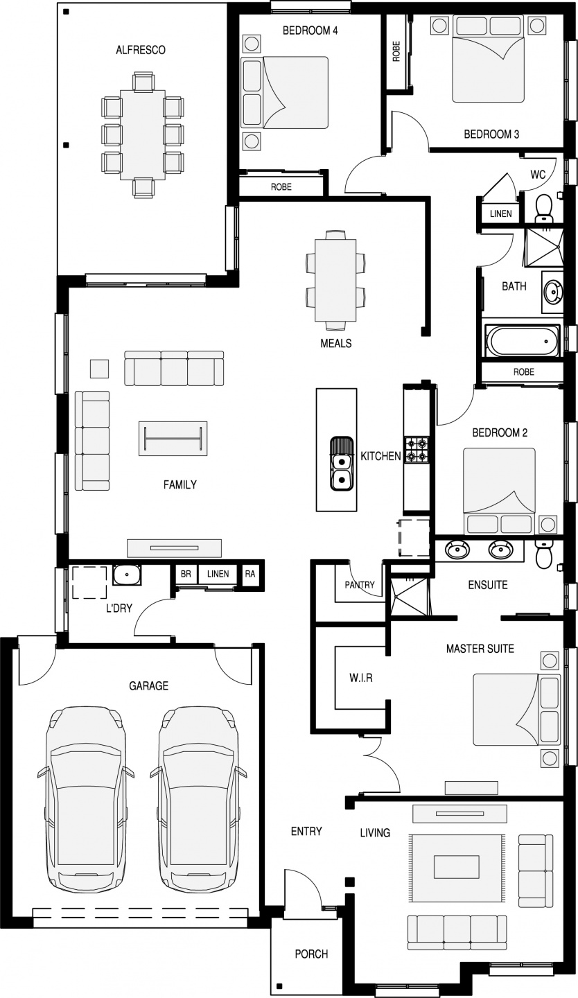 ZH Floor Plan Aspen 260 - Zuccala Homes